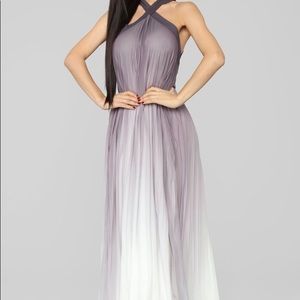 Sunset Palms Ombré Dress